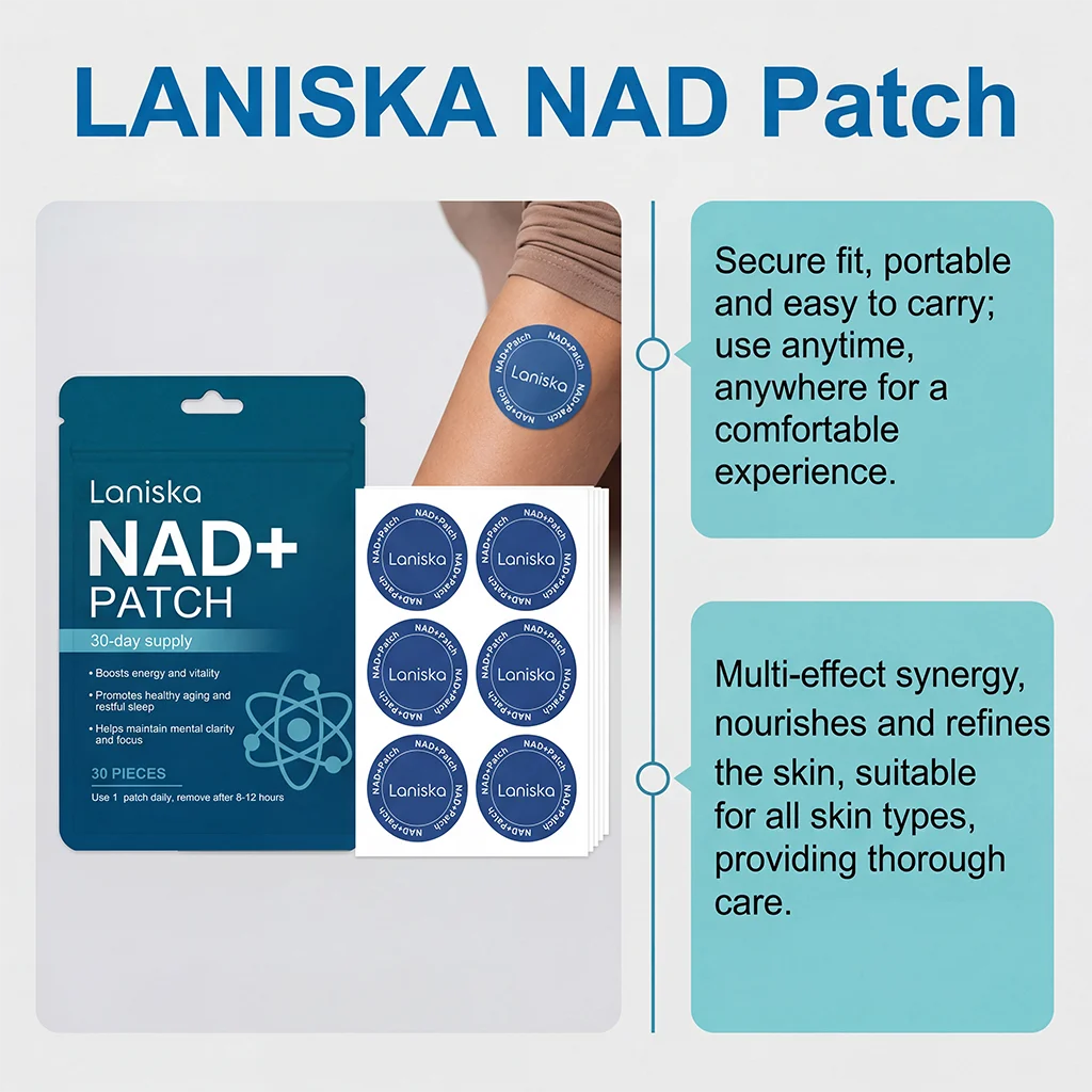 NAD+ Body Care Patch Long Lasting Gentle Breathable Skin Nourishing Comfort For Men Women Daily Home Travel Office Use Oasis Select