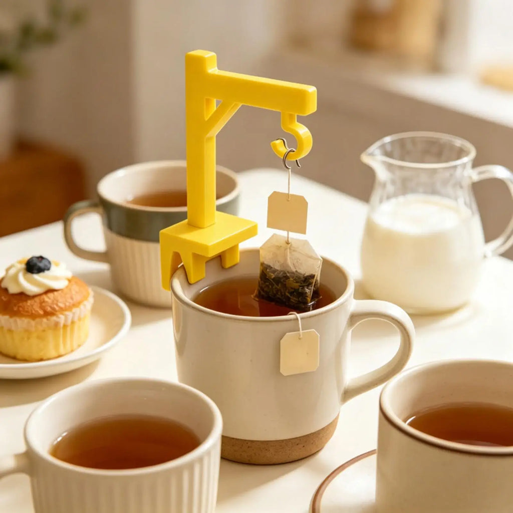 1PC Tea Bag Holder Creative Mini Tea Bag Hanger Reusable Anti-Drop Cup Edge Tea Fixing Clips Home Office Kitchen Brewing Tools Oasis Select
