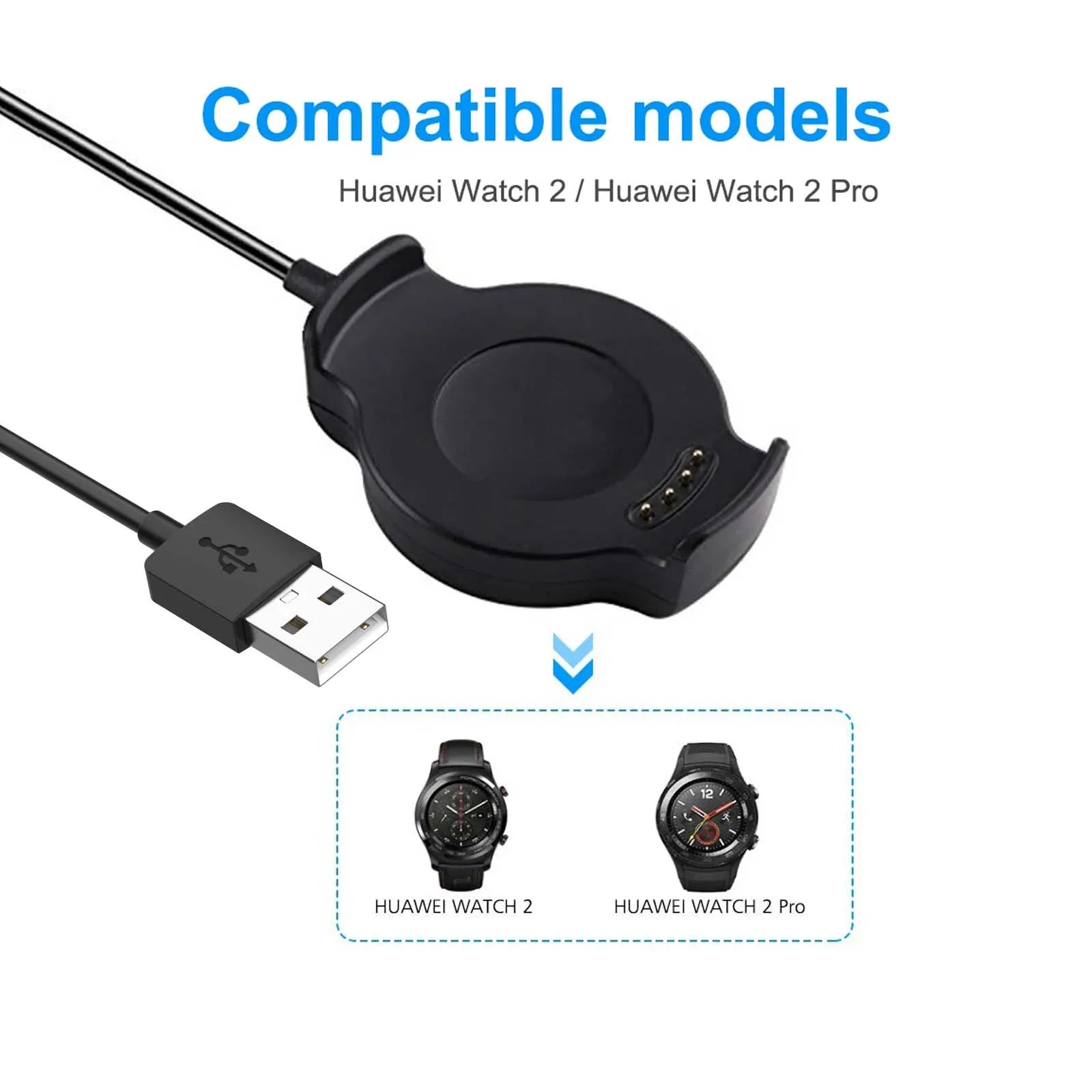 Huawei Watch 2 / 2 Pro USB Replacement Charger Cable 3.3ft Smartwatch Charger Cable Oasis Select
