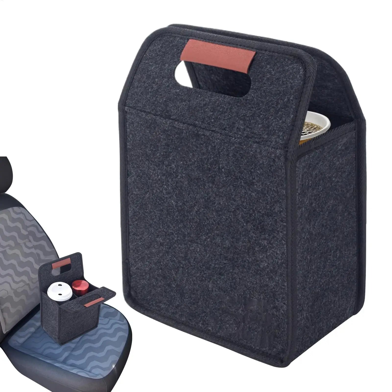 Drink Carrier Reusable Drink Cup Carriers with Handles Foldable Tote Bag Felt Foldable Portable Coffee Mug Handbag for Travel Oasis Select