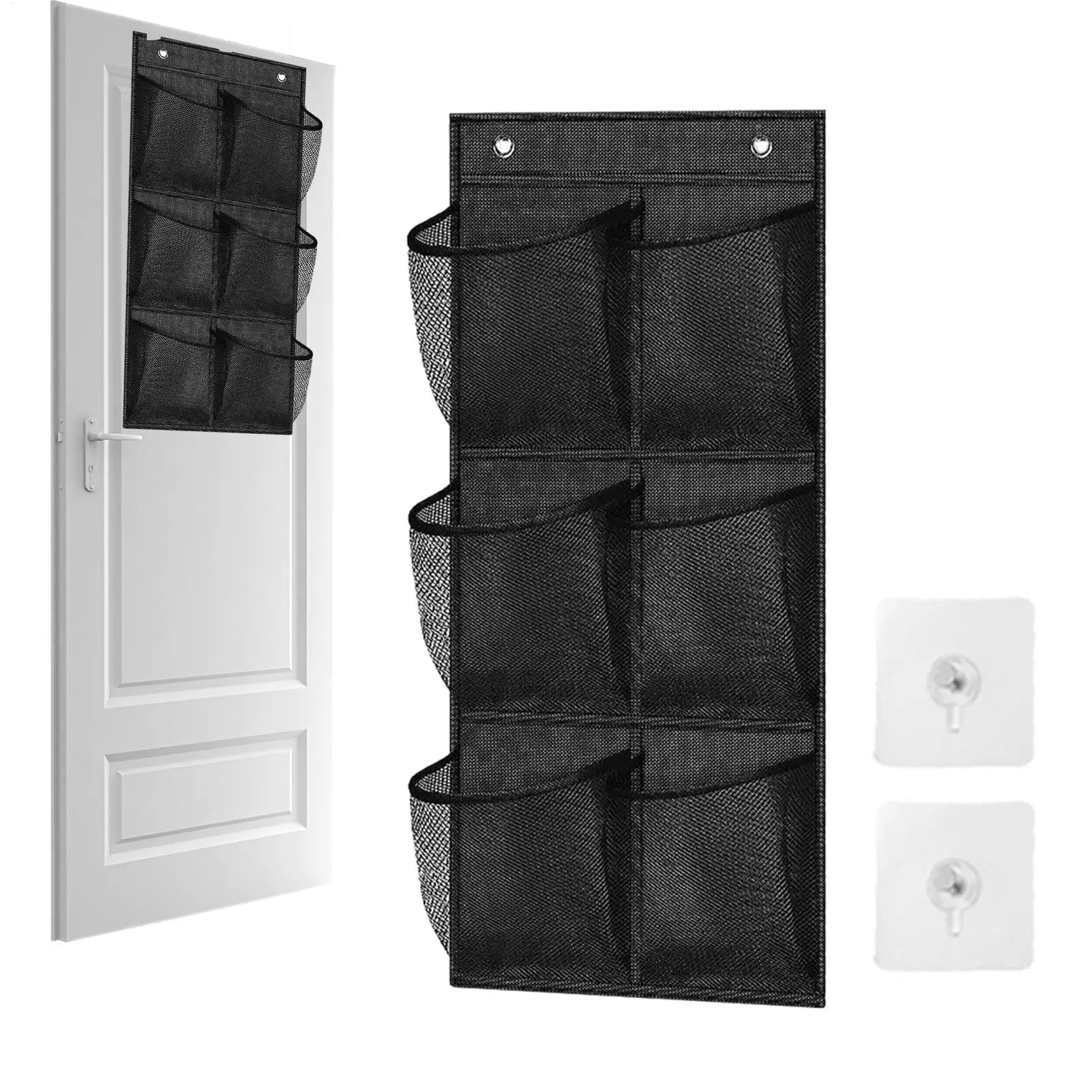 6-Pocket Mesh Hanging Organizer | Over Door Wall Storage