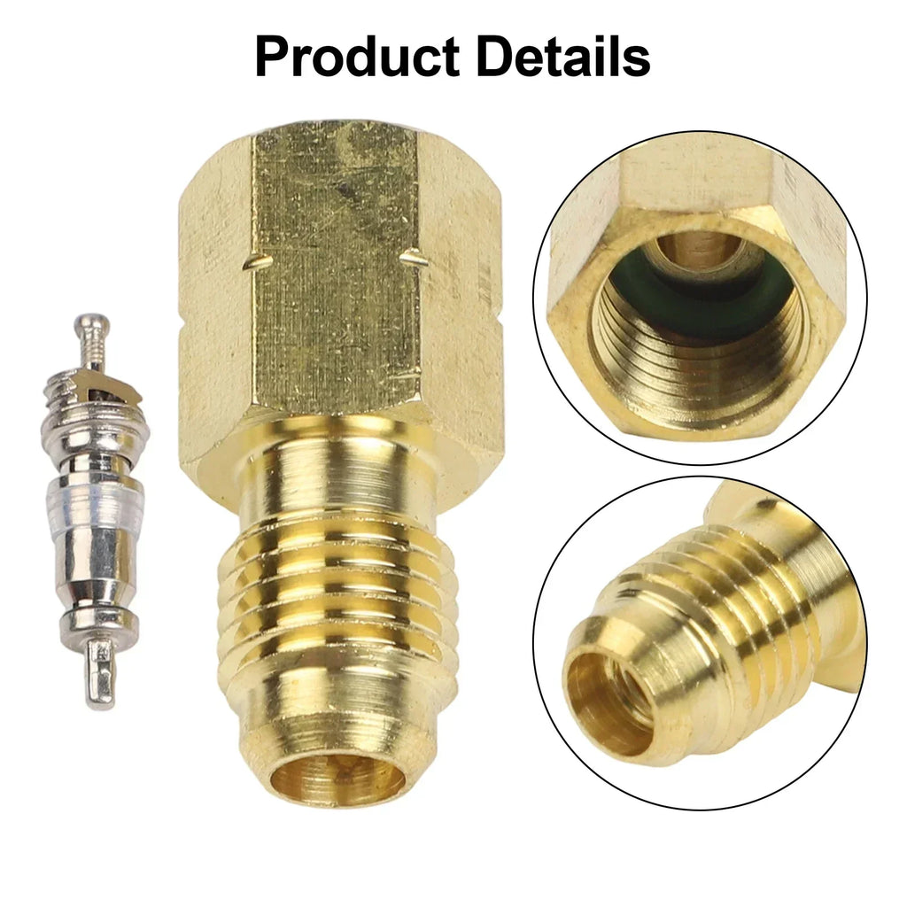 R32 Left-Handed 1/4 SAE Internal To 1/4 External Thread Adapter For R32 And R454B Canisters For HVAC Mini Split Vacuum Adapters Oasis Select China Mainland