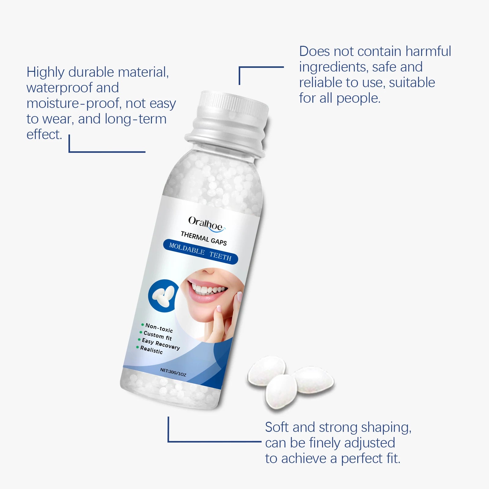 Moldable Dental Cement – Fill, Shape & Repair Teeth at Home