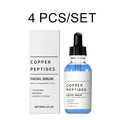 Copper Peptides Facial Serum With Hyaluronic Acid Hydrating Firming Smoothing Fine Lines Daily Care Face Skin Care Essence 30ml Oasis Select 4 PCS