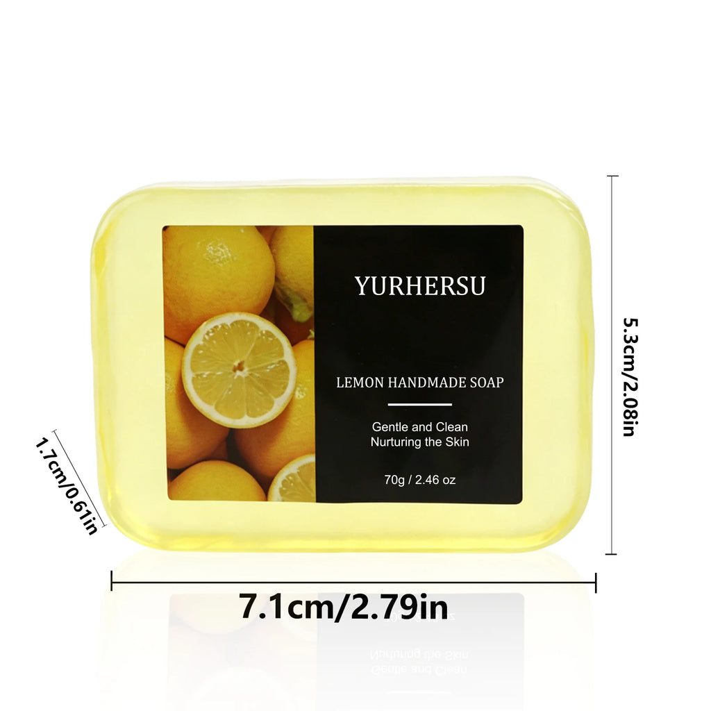 Natural Lemon Handmade Soap – Organic Essential Oil Bar