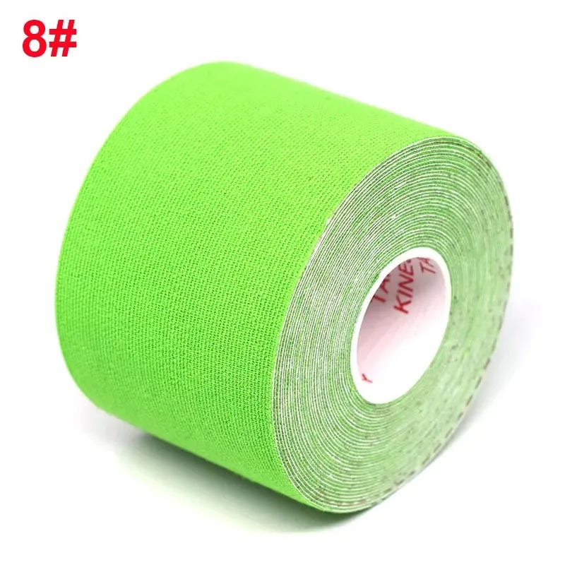 1/2/4Pcs Sports Waterproof Kinesiology Tape Stickers Athletic Bandage Muscle Recovery Protector Strapping Pain Relief Tennis Gym Oasis Select Light Green 5CMX5M