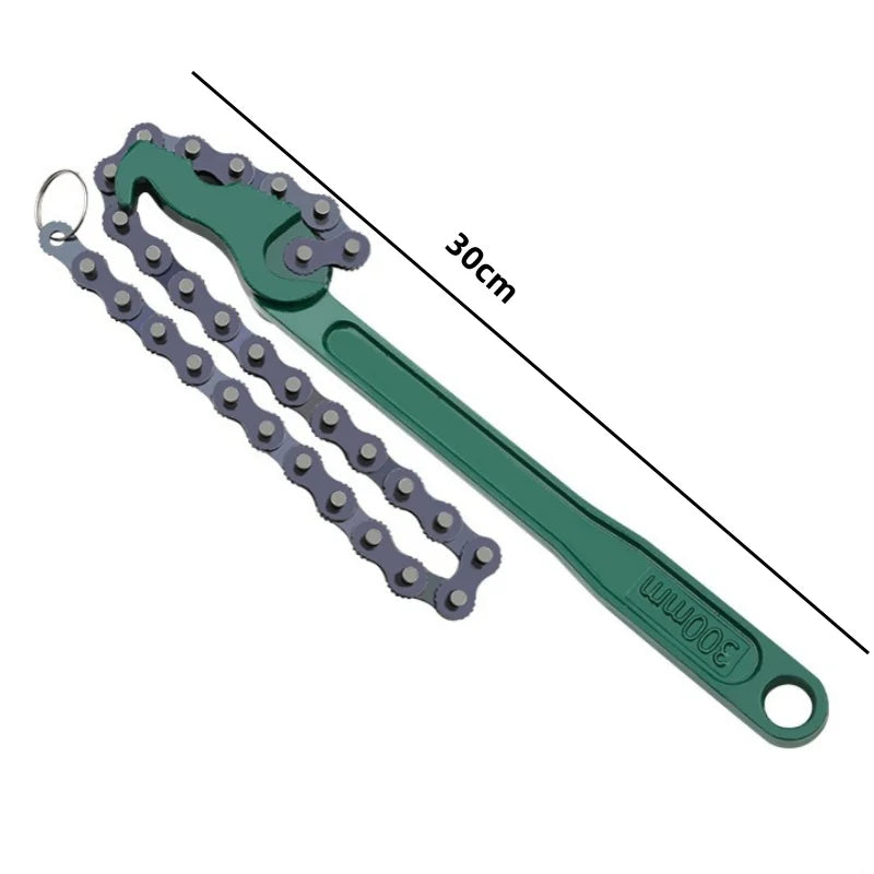 JUSTINLAU 1PC Multi Functional Pipe Fitting Tool Belt Wrench for Opening Pipe Fitting Ring Filter Chain Wrench Oil Filter Wrench Oasis Select