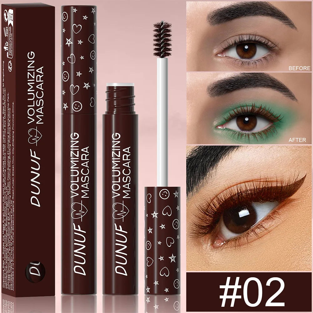 DUNUF Colorful Waterproof Mascara – Curling & Lengthening