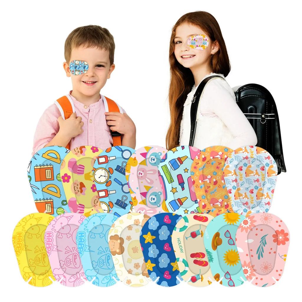 30-Pack Kids Cartoon Adhesive Eye Patches – Breathable & Sterile Kids Eye Patches Oasis Select