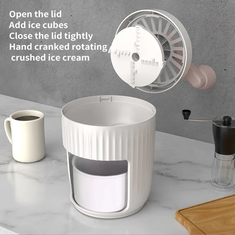 Household Small Manual Hail Ice Machine Hand Ice Breaker Summer Slushy Breaker Ice Maker Oasis Select