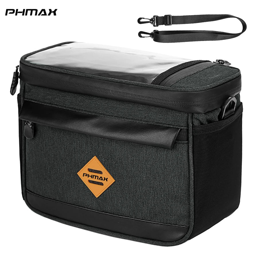 PHMAX Bicycle Chartered Front Bag, Large Capacity Waterproof Fresh Bag, Touch Screen Cycling Phone Bag Messenger Bag Oasis Select P-CB-0201