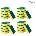 20/30pcs Dishwashing Sponge Kitchen Nano Emery Magic Clean Rub Pot Rust Focal Stains Sponge Removing Kit Cleaning Brush Sponges Oasis Select 20pcs A