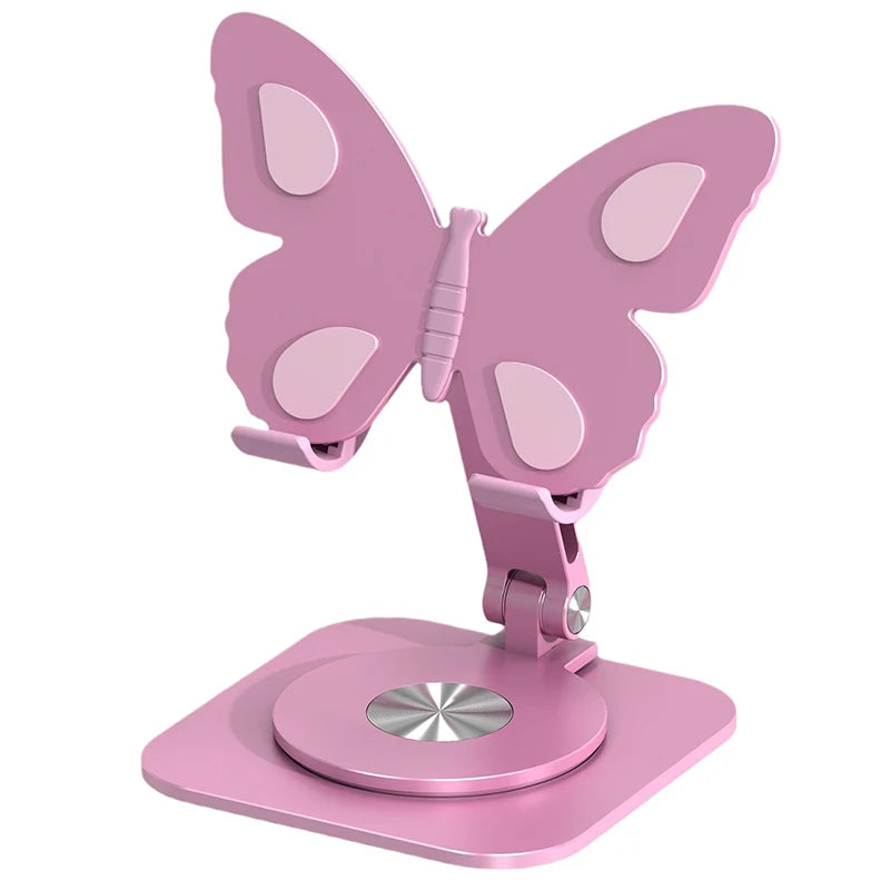Butterfly 360° Rotating Aluminum Phone & Tablet Stand – Foldable