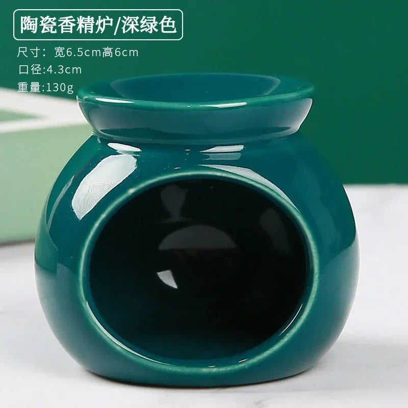 Essential Oil Burners Wax Melt Warmer Aromatherapies Aromas Diffuser Furnaces Ceramics Tealight Holder Decors Oasis Select green