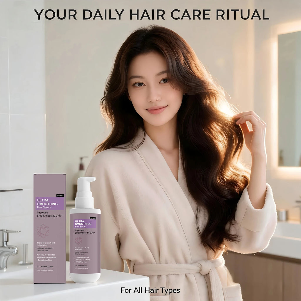 37% Smoothing Hair Serum for Dry & Frizzy Hair Anti-Frizz & Cuticle Repair Serum Prevent Hair Loss Reduce Breakage Hair Care Oasis Select
