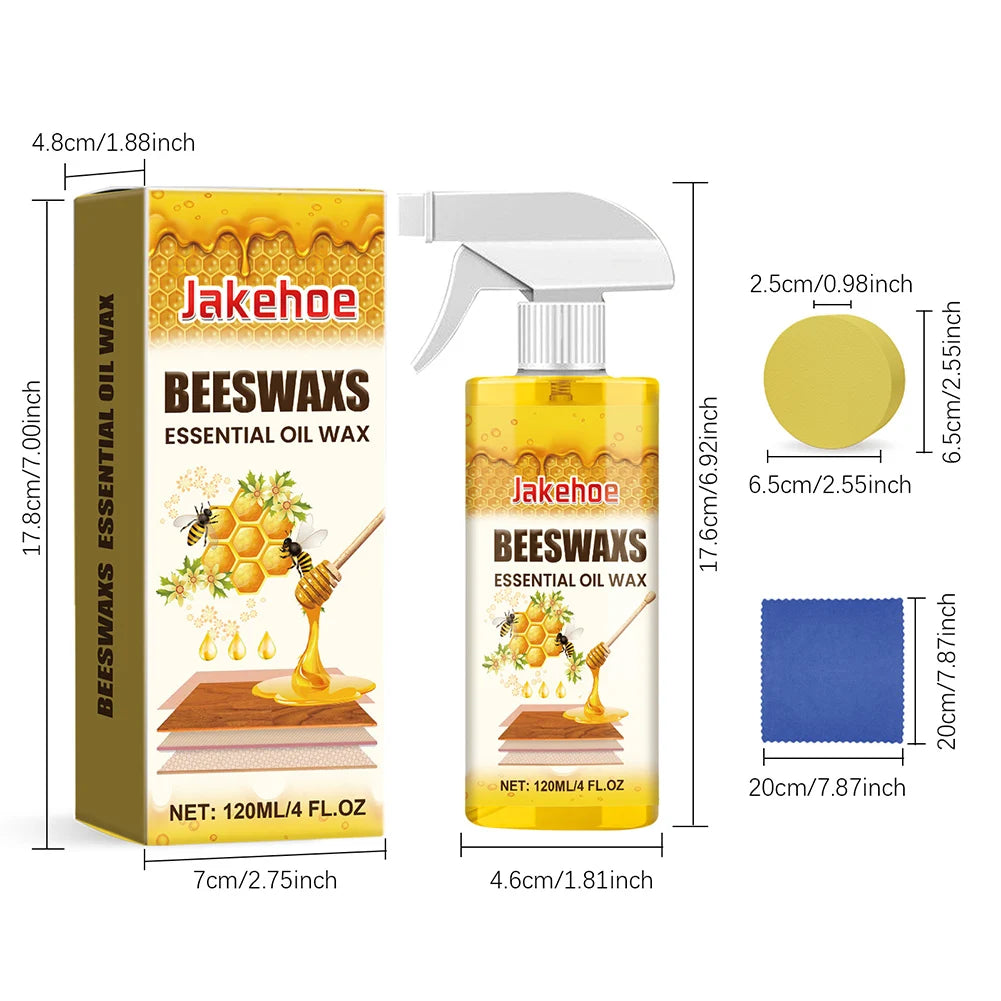 Natural Beeswax Furniture Polish Spray | Wood Care & Shine