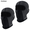 PHMAX Motorcycle Riding Mask UV Protection Breathable Full Face Mask MTB Road Bike Sweat Dust Balaclava Mask Bicycle Headwear Oasis Select Grey -2T