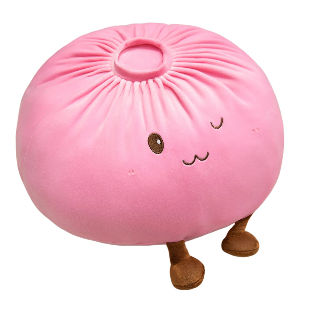 Cute Dumpling Plush Pillow – Soft Steamed Bun Stuffed Toy