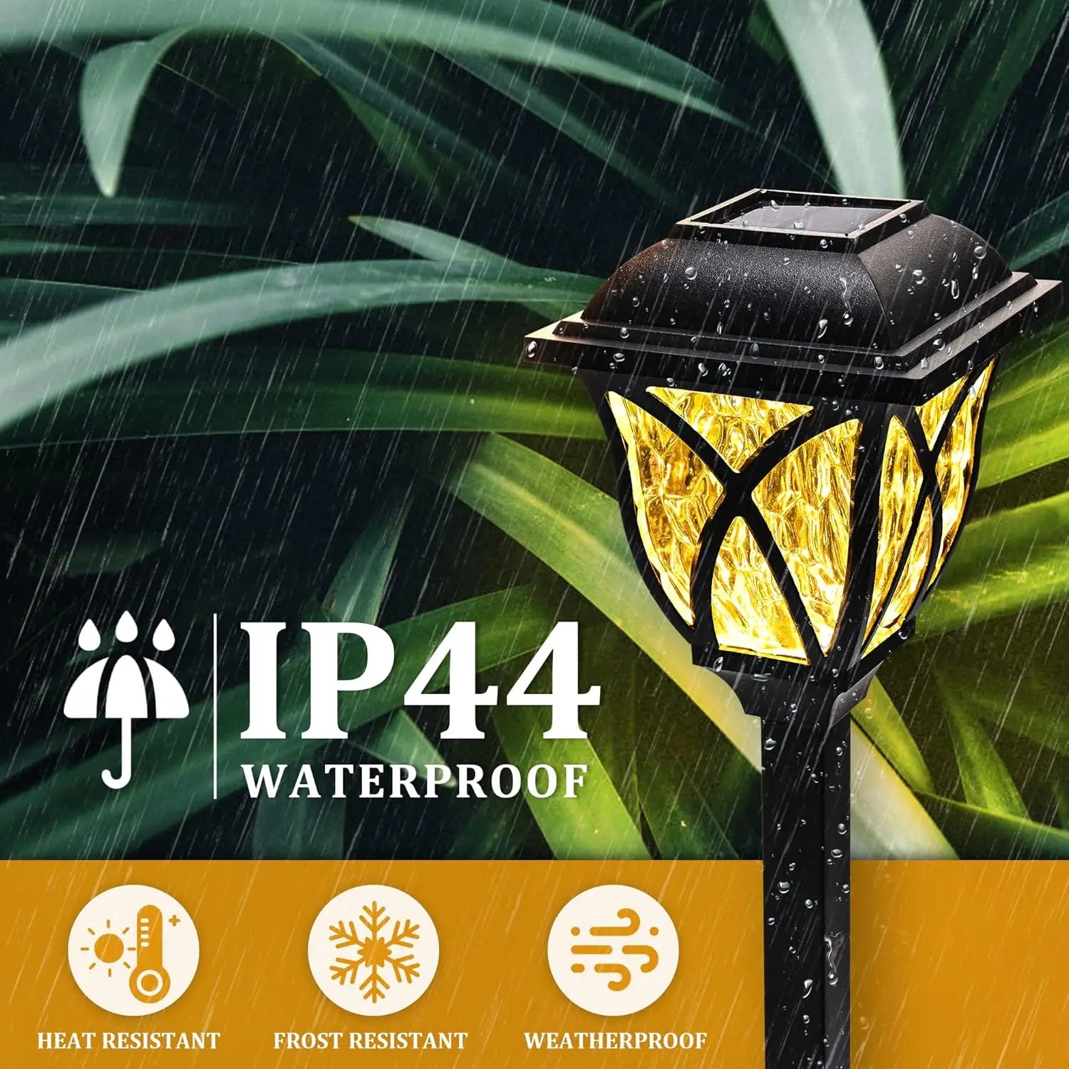 1-8PCS Solar Powered Outdoor Garden Lights Waterproof LED Stake Lamps for Automatic Yard Pathway and Lawn Lighting Oasis Select