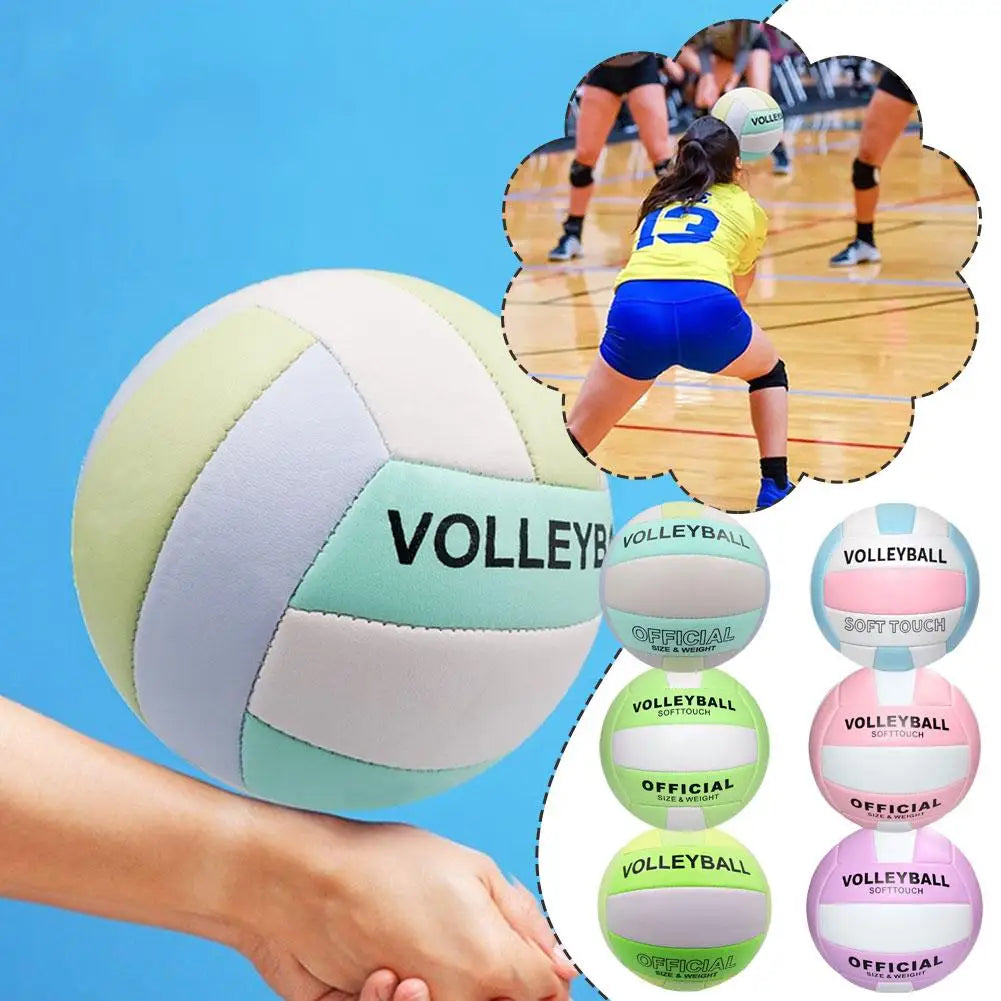 Official Size 5 Volleyball, Soft Indoor Outdoor Volleyball For Game Gym Training Beach Play Volleyballs For Beginner Teenager Oasis Select