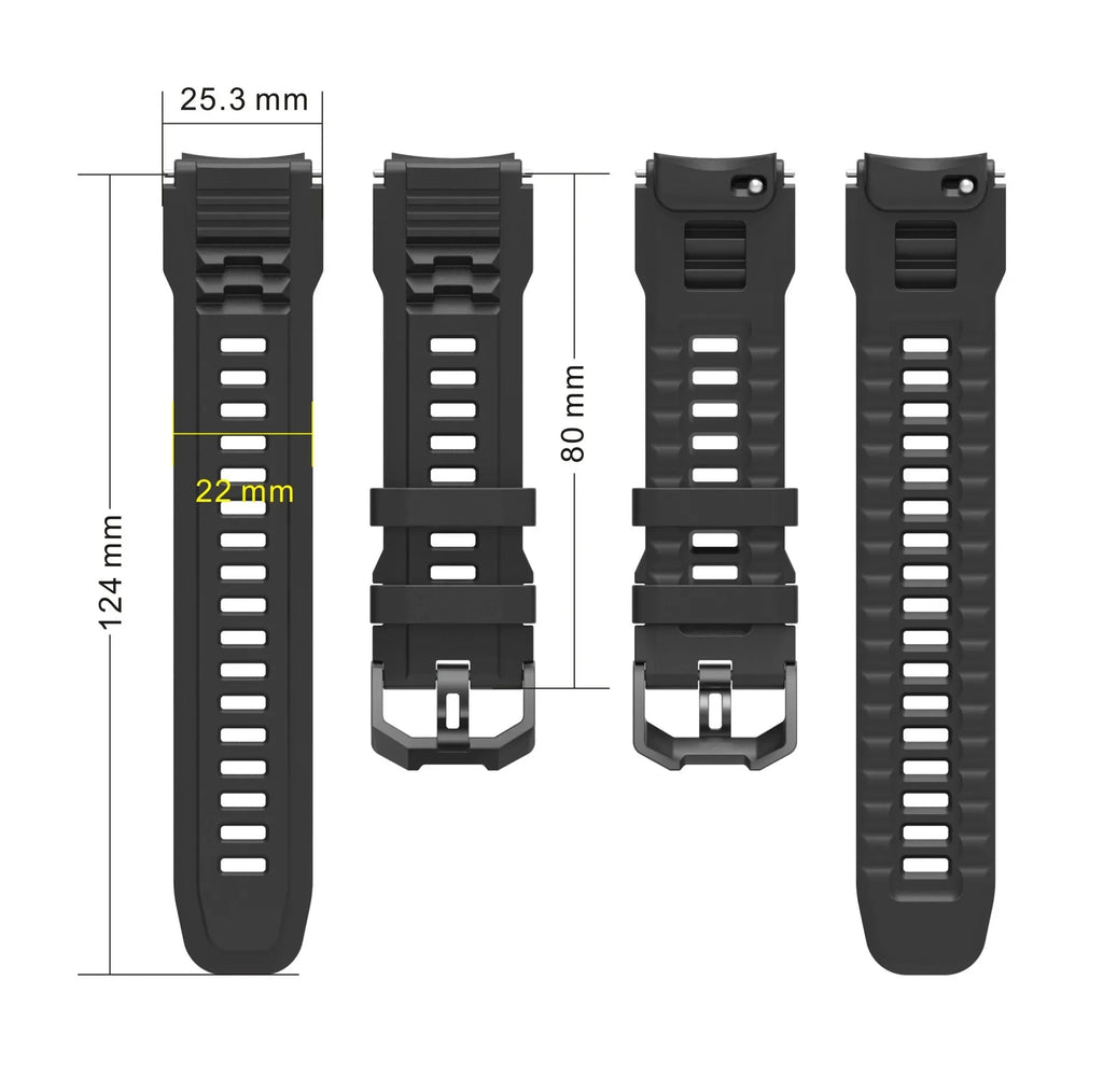 Silicone Band & Case for Amazfit T-Rex 3 Pro 48mm – Strap Cover Smartwatch Band & Case Oasis Select