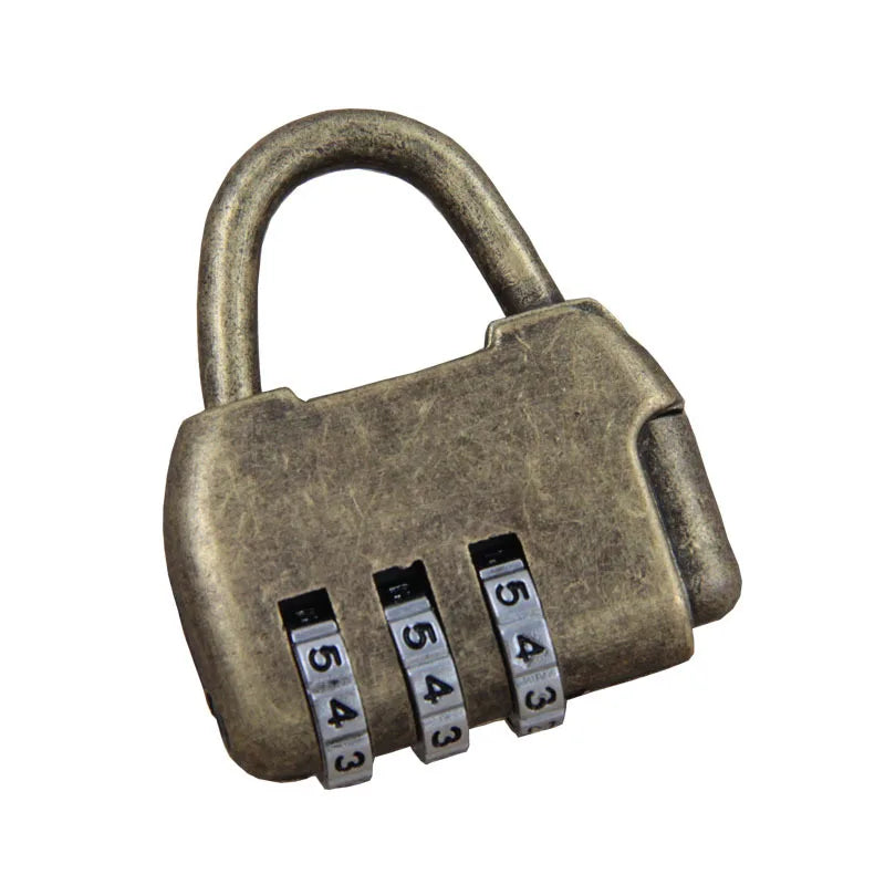 Alloy Zine Password Locks Vintage Antique Chinese Old Style Jewelry Chest Box Code Password Lock Padlock Small Oasis Select