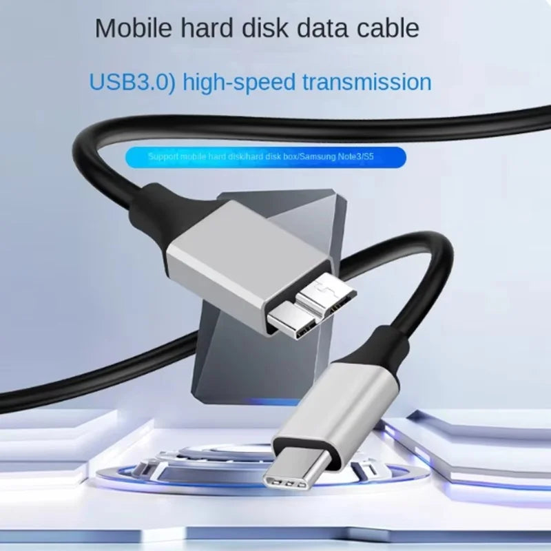 1m Micro USB 3 0 to Type C Cable Adapter Connector 5Gbps External Hard Drive Disk Cable usb c Type-C to Micro for Hard Drive Oasis Select
