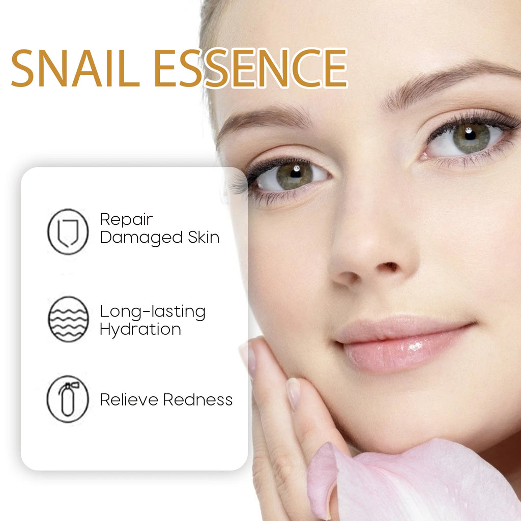 Snail Essence Serum – Anti-Wrinkle, Pore Refining & Hydrating Face Serum Oasis Select