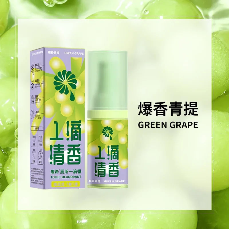 Bathroom Deodorant A Drop of Fragrance The Smell Cucumber Jasmine Green Grape Lasting Air Freshener Room Toilet Deodorant Aroma Oasis Select Green Grape