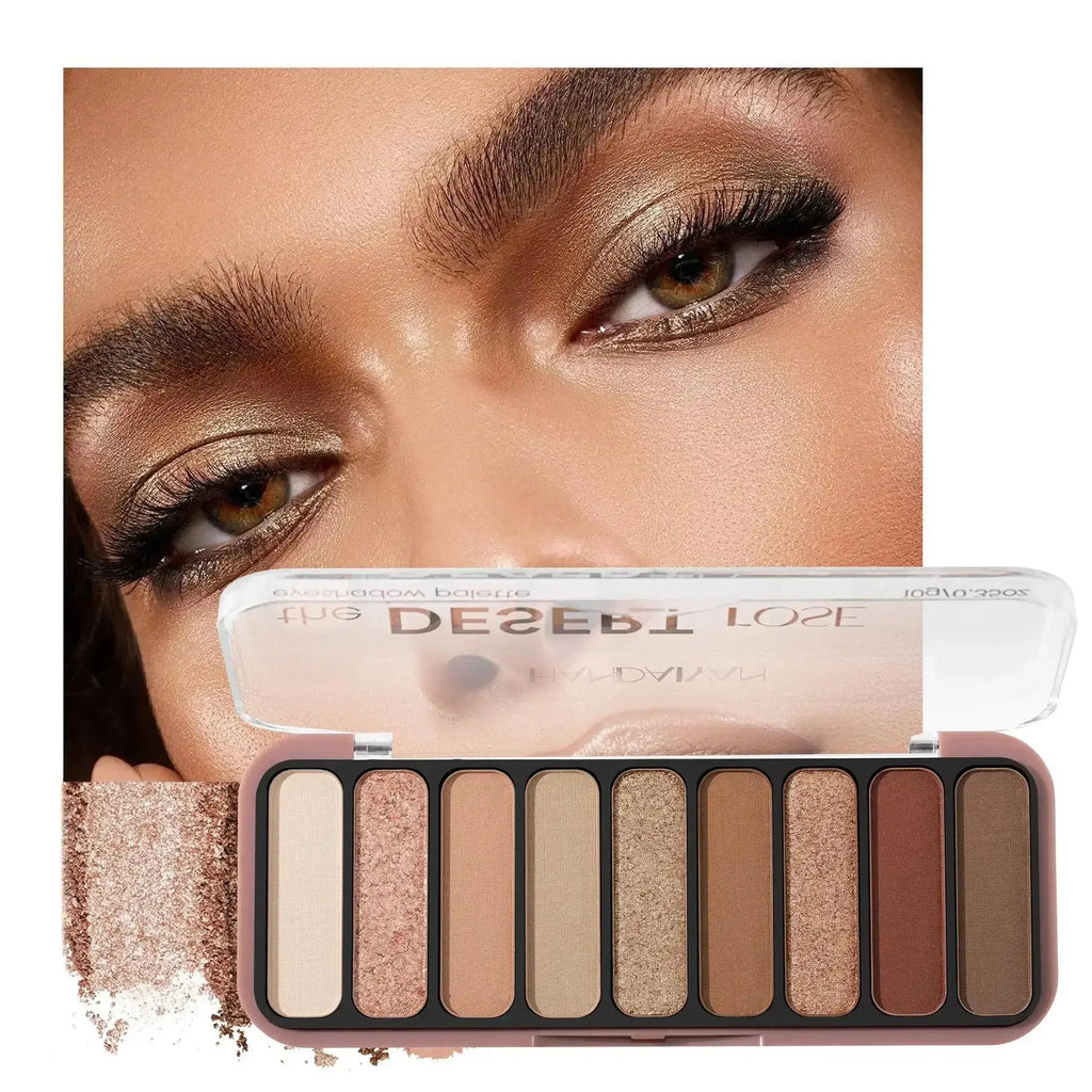 Desert Rose 9-Color Eyeshadow Palette – Matte & Shimmer