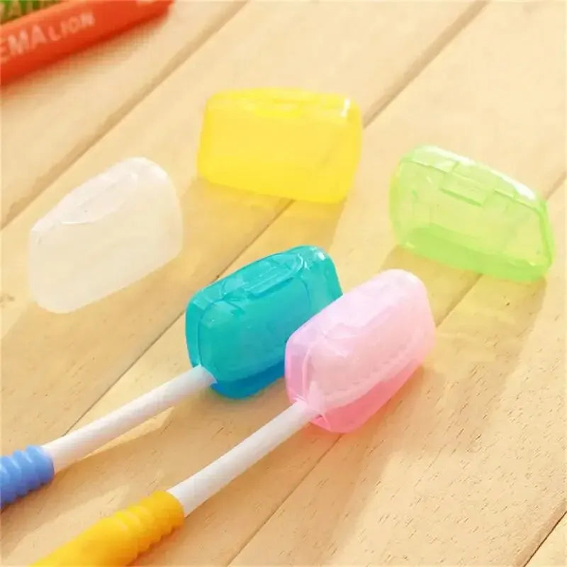 5pcs Portable Toothbrush Head Protective Cover Dustproof Head Cover Toothbrush Head Protective Case For Travel Hiking Camping Oasis Select