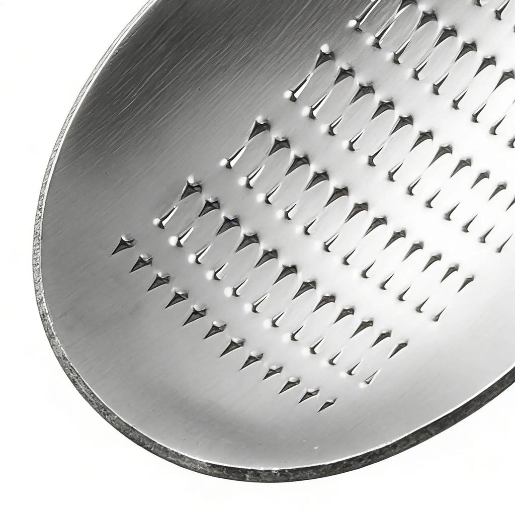 Stainless Steel Garlic Ginger Fruits Root Vegetable Grater Grinder Spoon Versatile Kitchen Ginger Fruits Vegetable Masher Oasis Select