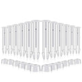 12 Packs Replacement Plastic Pool Joint Pins for Intex 13ft-24ft Metal Frame Pools with 12 Pcs Rubber Seals Swimming Pool Parts Oasis Select 5.5cm 12 sets france