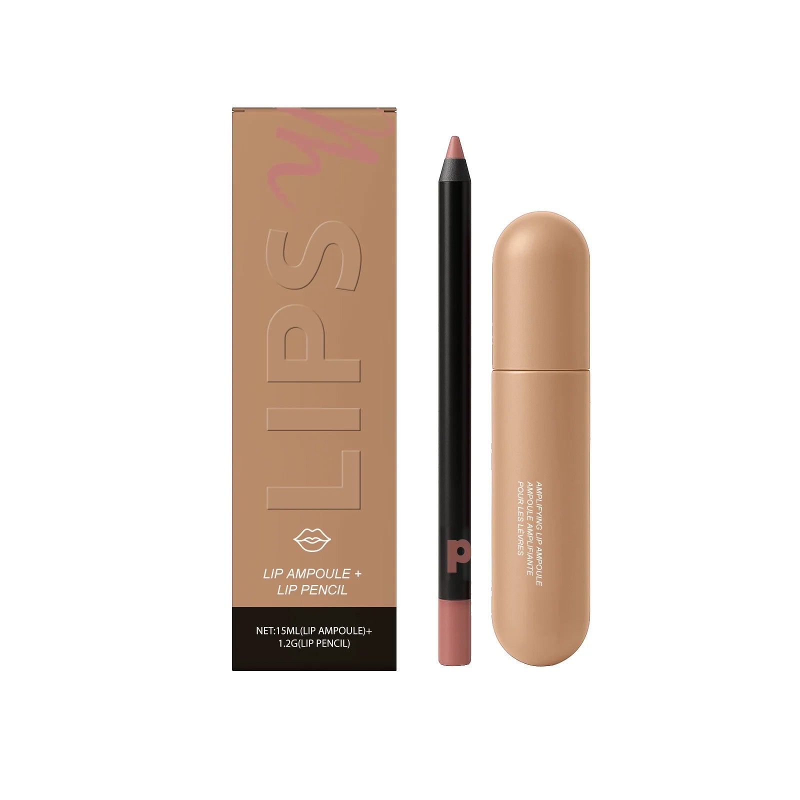 Nicotinamide Lipliner Lip Serum Kit Deep Moisturize Reduce Fine Lines Plump Lips Enhance Radiance Lasting Shine Lip Gloss Makeup Oasis Select Vanilla Latte