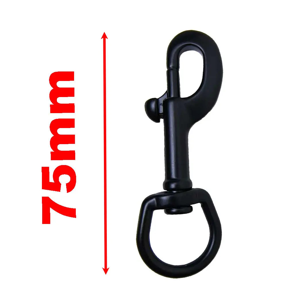 316 SS Scuba Diving Clips Swivel Eye Snap Hook Dive Single Ended Bolt Hook Buckle Dog Clip Gear Equipment for Underwater Oasis Select 75MM