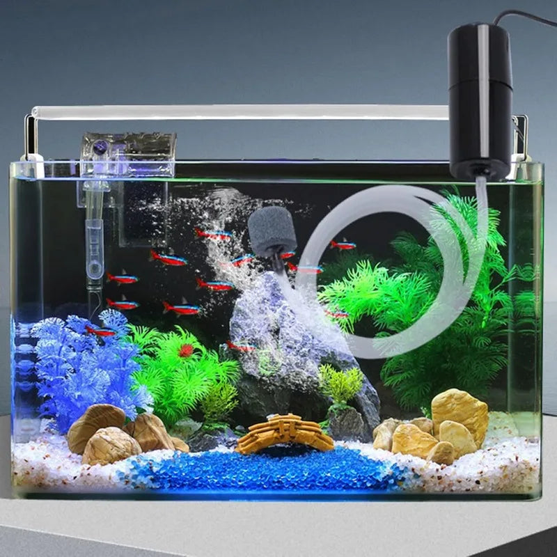 Aquarium Aerator Portable USB with Copper Cores Motor Quiet Operate Oxygen Pumps for Tanks and Fishing Fish Tanks Aerator Pumps Oasis Select
