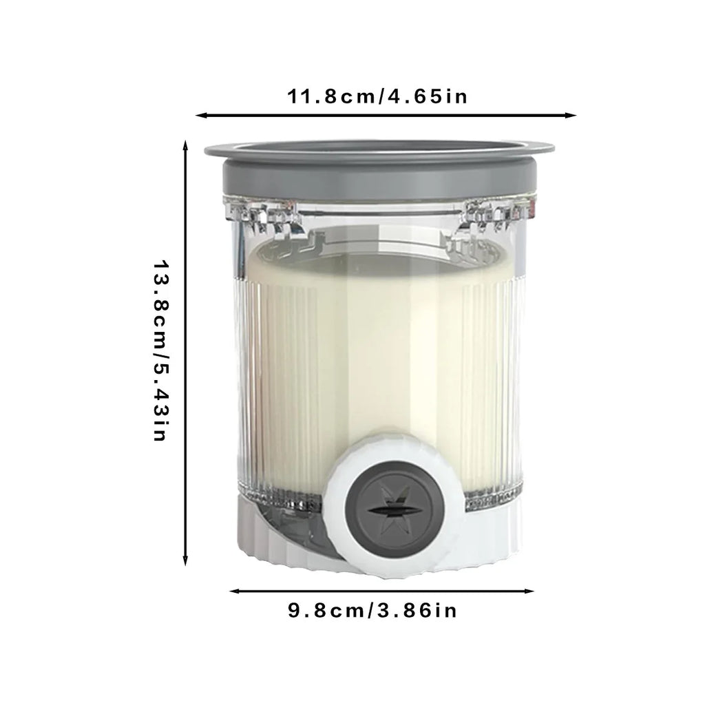 1pcs Pint Container Replacement Part for Swirl Ice Cream Maker BPA-Free & Dishwasher Safe Compatible Oasis Select Gray