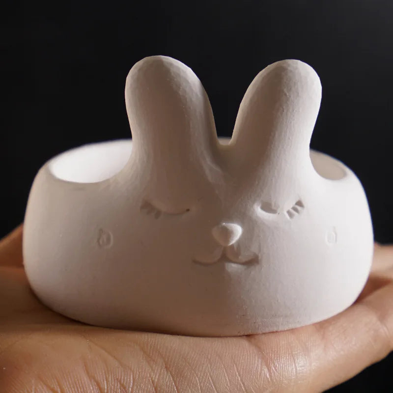 Rabbit Egg Tray Mold Bunny Rabbit Plaster Mold Bunny Candle Holder Mold Cute For Egg Holding Candle Making Gifts Oasis Select