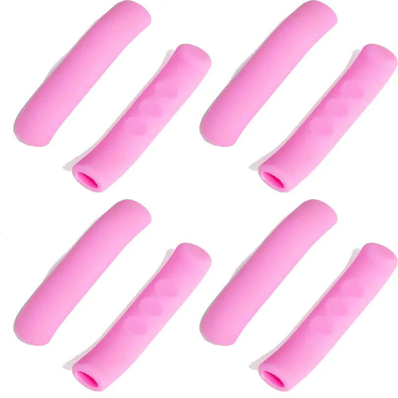 1/4Pairs Bike Brake Lever Protective Silicone Bicycle Lever Grips Bicycle Brake Handle Cover Bicycle Accessories Oasis Select 4pairs-Pink