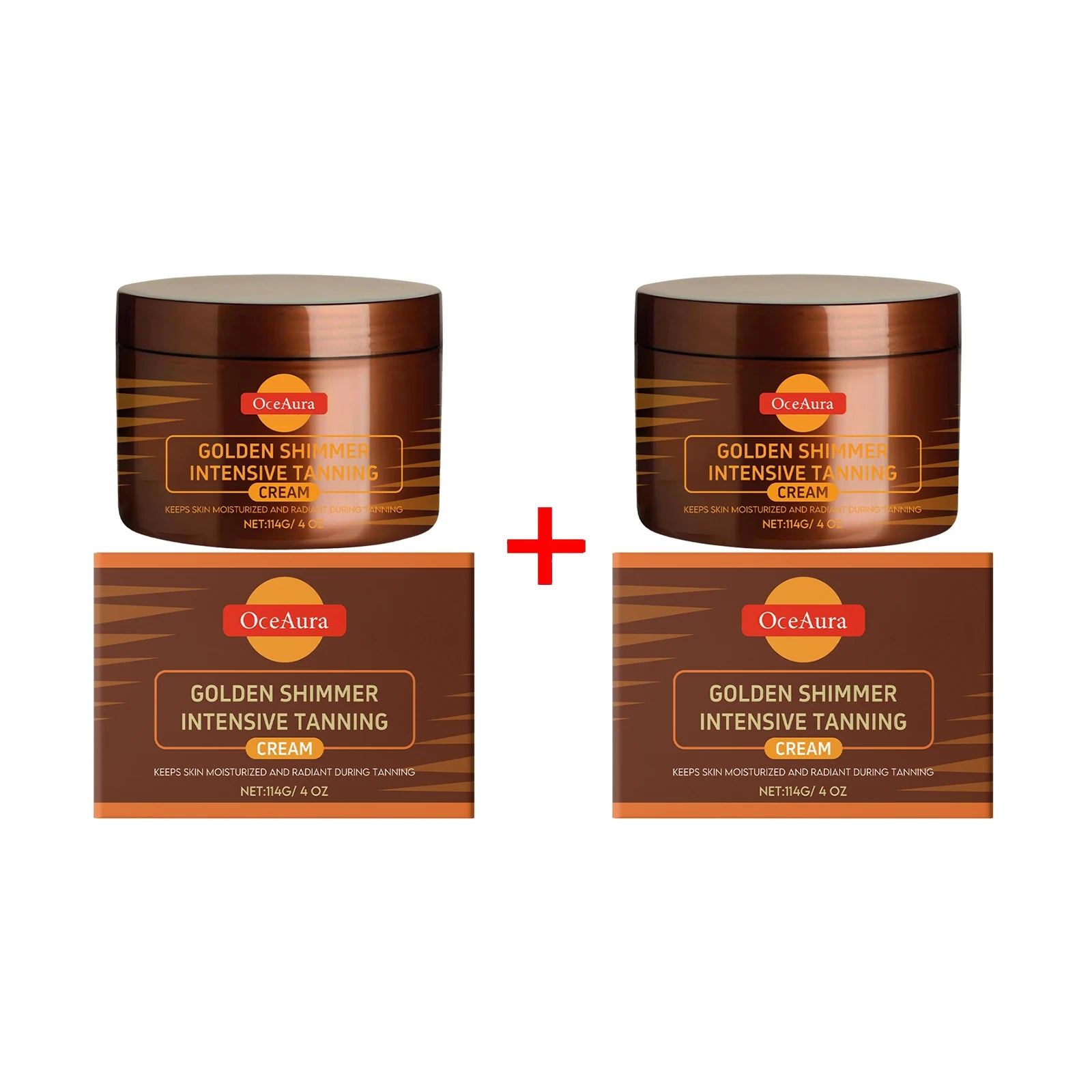 OceAura Golden Body Tanning Lotion & Bronzer Accelerator