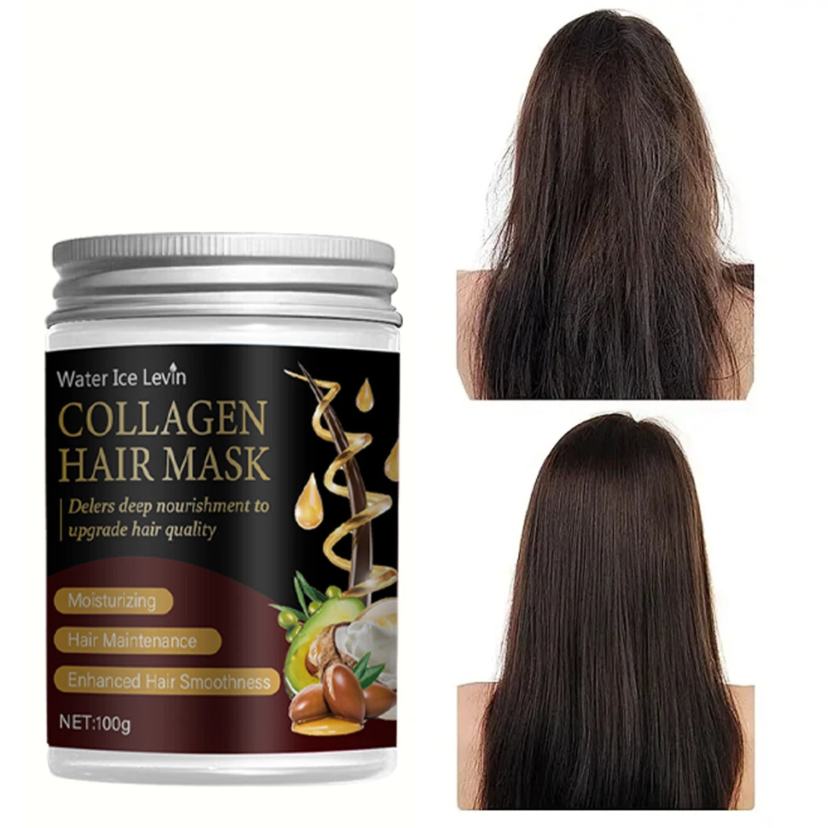 Collagen Hair Mask with Argan & Coconut Oil | Deep Nourishment Deep Conditioning Mask Oasis Select