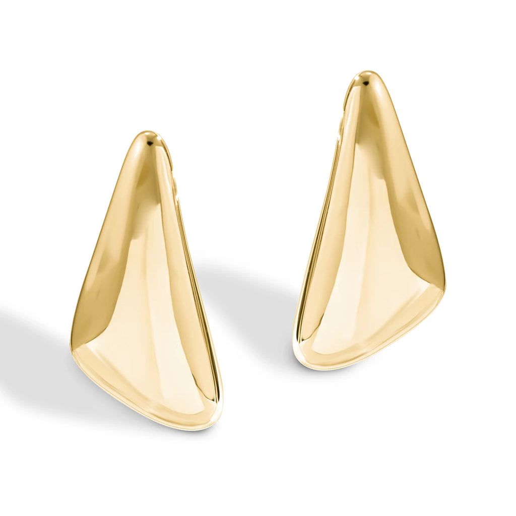 Ingemark Vintage Punk Smooth Metal Stud Earrings Women 2024 Trend Goth Geometric Piercing Earrings Ear Jewelry Accessories Gift Oasis Select