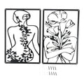A97/660 Metal Abstract Female Picture Frame Wall Art with Mounting Accessories Fit for Decorating Living Room,Porch,Hotel Walls Oasis Select Default Title