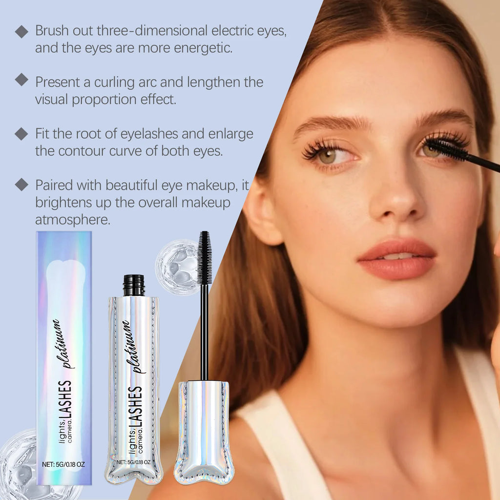 Black Waterproof Lengthening Mascara – Long-Lasting & Fast Dry