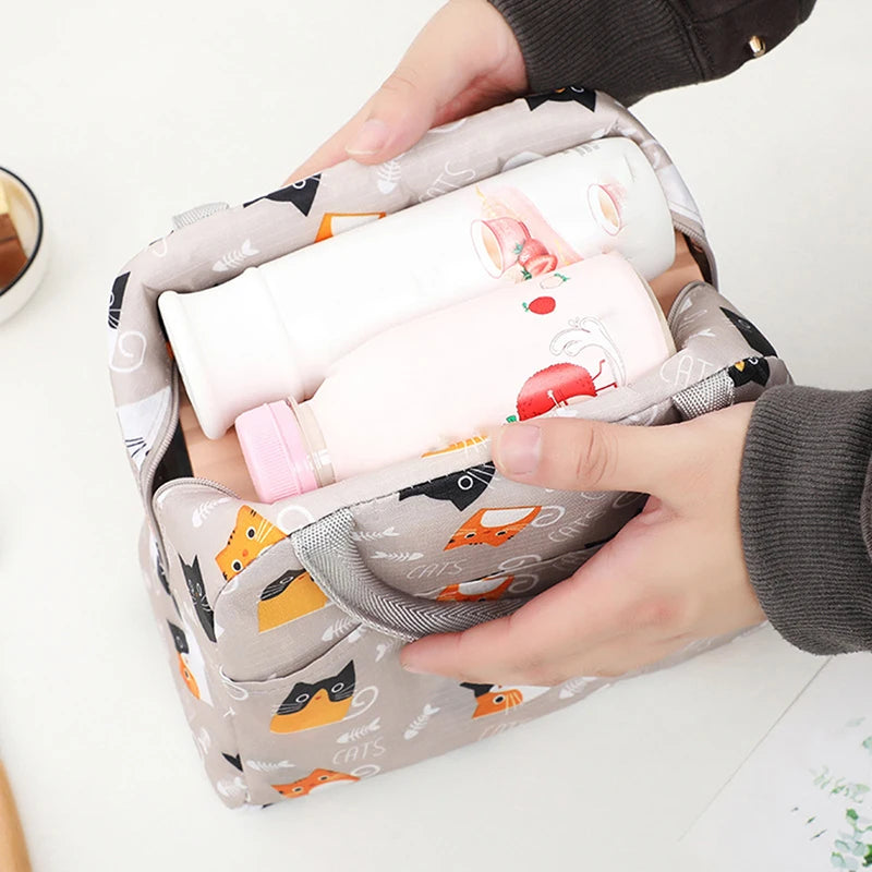 Cute Animal Insulated Lunch Bag – Large Capacity & Waterproof