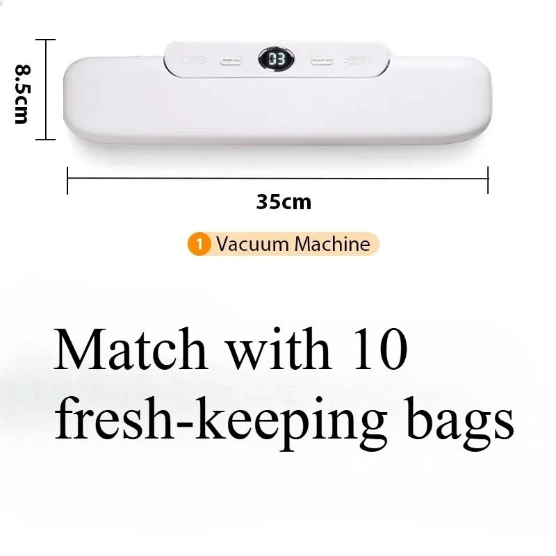 Mini Automatic Vacuum Food Sealer Machine | 30cm Seal Bar
