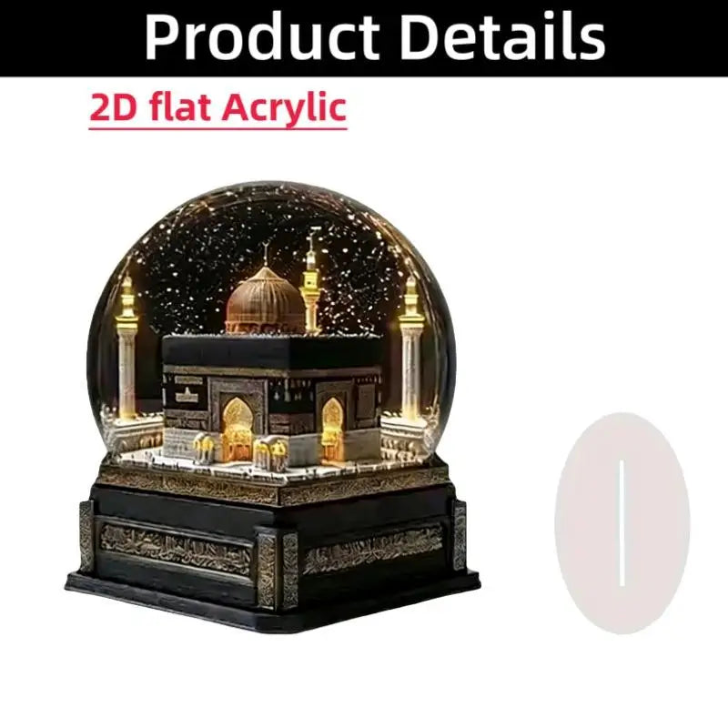 2D Acrylic Arabian Camel & Evil Eye Tree Desk Figurine