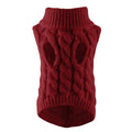 Turtleneck Knit Pet Sweater for Dogs & Cats | Winter Pullover