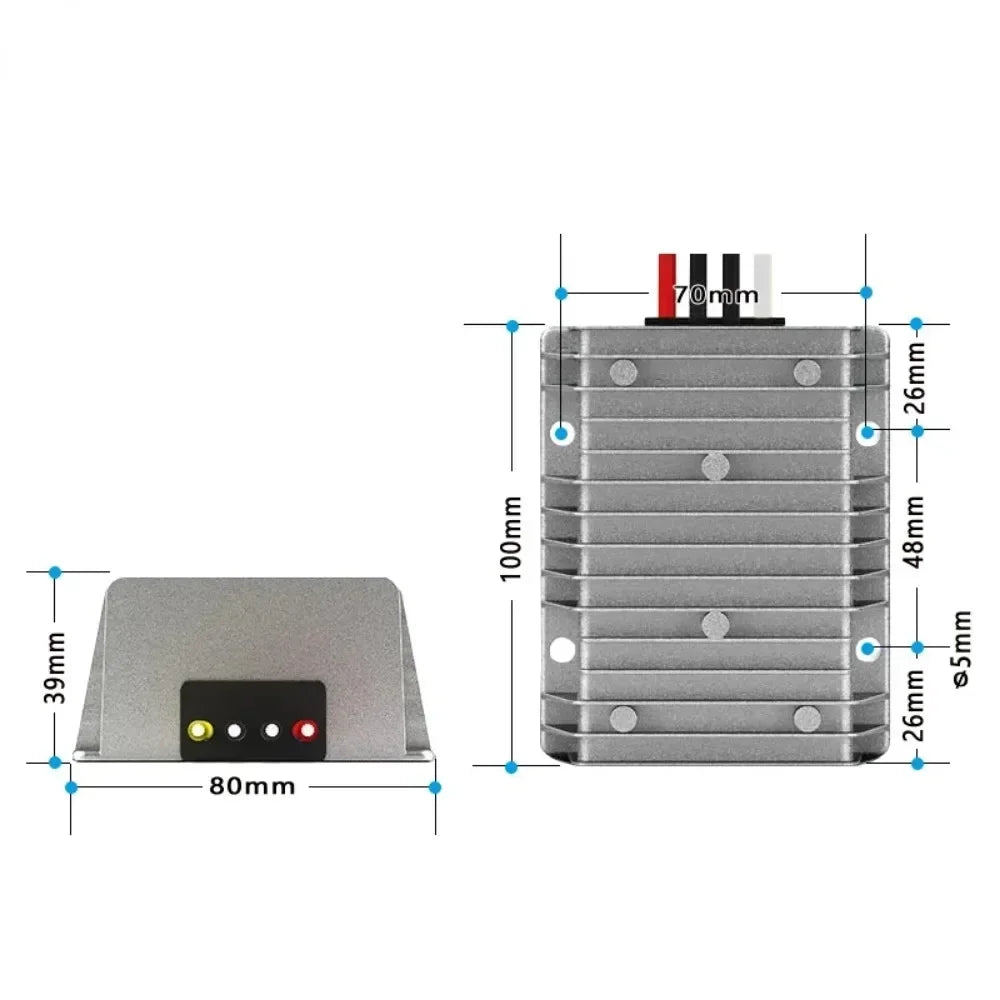 9-36V to 12V 13.8V/15V/19V 20V/24V Power Supply Regulator Module 5A-30A Car Voltage Regulator DC-DC Buck-Boost Waterproof Oasis Select