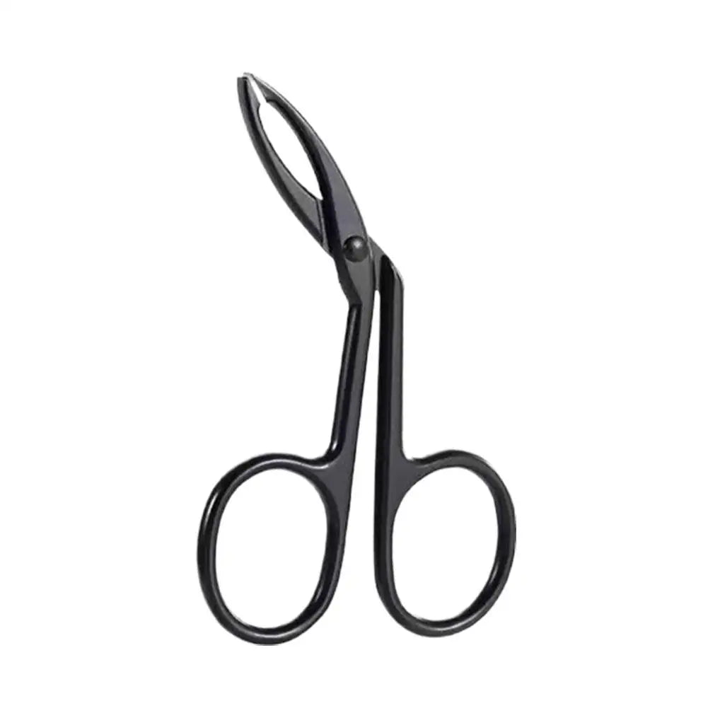 New Stainless Steel Eyebrow Pliers Clip Scissors Tweezers Straight Pointed Stainless Steel Eyebrow Plucking Makeup Beauty Tools Oasis Select B